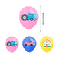 Pink Pig Birthday Party Supplies,Birthday Banner Cake Toppers Balloons,Pink Pig Theme Party Decorations