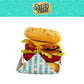 Collectibles Miniverse Food Cheeseburger Bedding Super Soft Cozy Detachable Cuddle Pillow, (Officially Licensed Product) by Franco