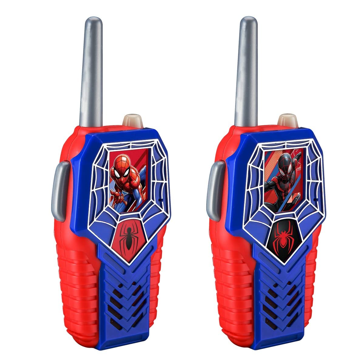 ekids Spiderman Toy Walkie Talkies for Kids, Light-Up Indoor and Outdoor Toys for Kids and Fans of Spiderman Toys