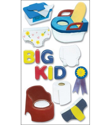 Jolee's Boutique Le Grande Dimensional Stickers, Potty Training