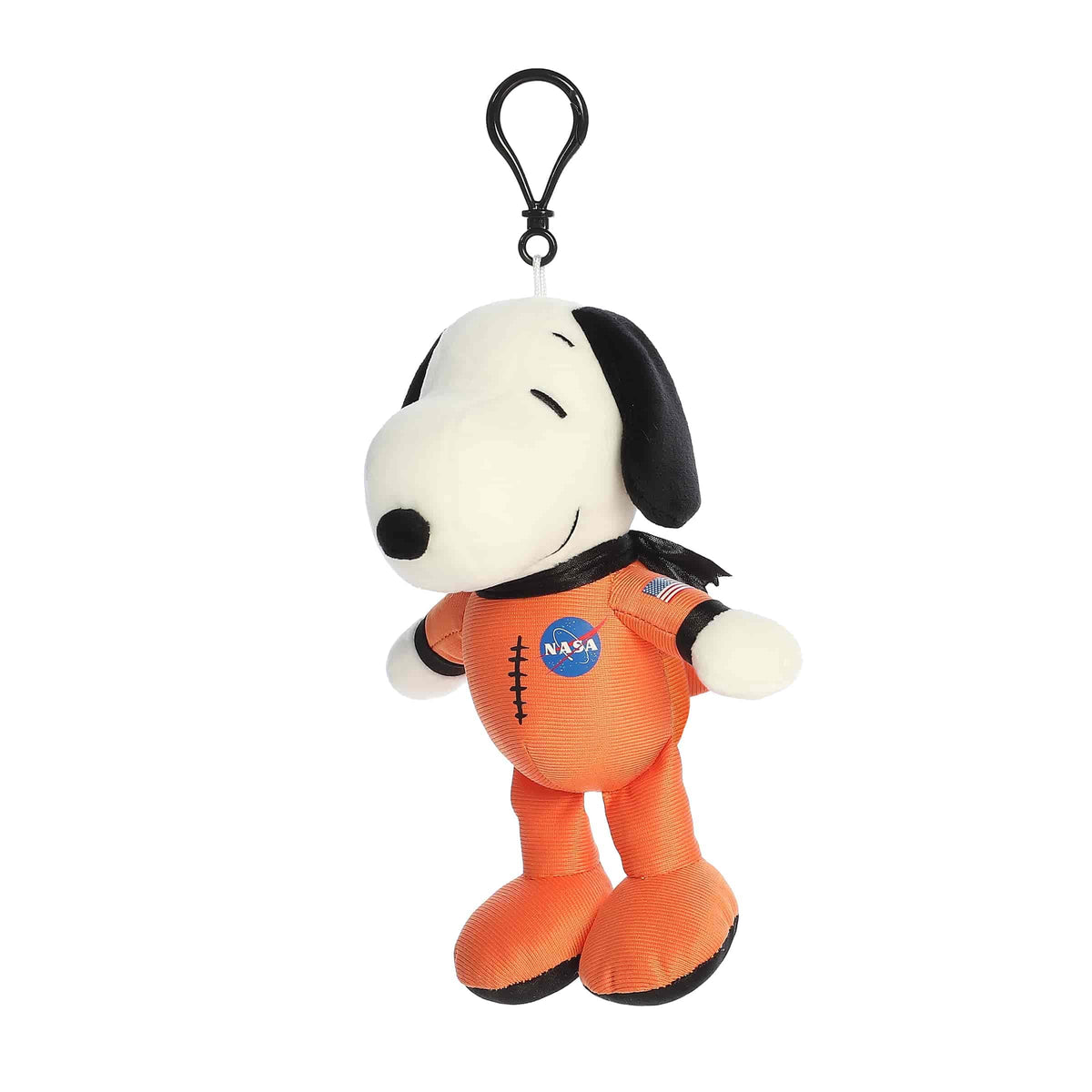 Aurora Peanuts 7" Orange Spacesuit Snoopy Adorable Clip-On