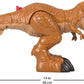 Fisher-Price Imaginext Jurassic World Dinosaur Toy Thrashin’ Action T. rex Figure with Chomping Action for Pretend Play Kids Ages 3+ Years