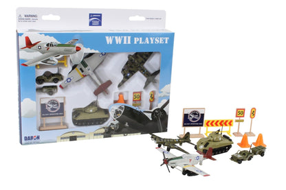 Daron Boeing WWII 10-Piece Die-Cast Military Playset Toy Ages 3+