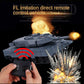 Tsiodot 2.4GHz Mini RC Tank Toy with LED and Rotating Turret. The Ultimate Military Toy for Boys and Girls (Gray)