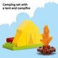LEGO DUPLO Peppa Pig Camping Trip Toddler Learning Toy - Sensory Toy for Creative and Developmental Play - Fun Birthday Gift for Peppa Pig Fans, Kids