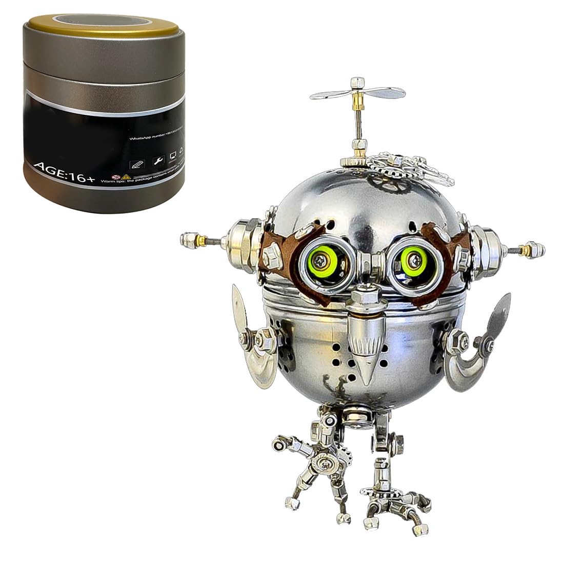 3D Metal Puzzle for Adults Mechanical Owl Egg 3D Model Kit, Steampunk Puzzle DIY Assembly, Fun and Creative for Birthday, Home Decoration,