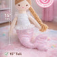 Laila and Lainey Plush Mermaid Doll - Soft Mermaid Stuffed Animal