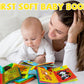 teytoy My First Soft Book,Nontoxic Fabric Baby Cloth Books Early Education Toys Activity Crinkle Cloth Book for Toddler, Infants and Kids Perfect