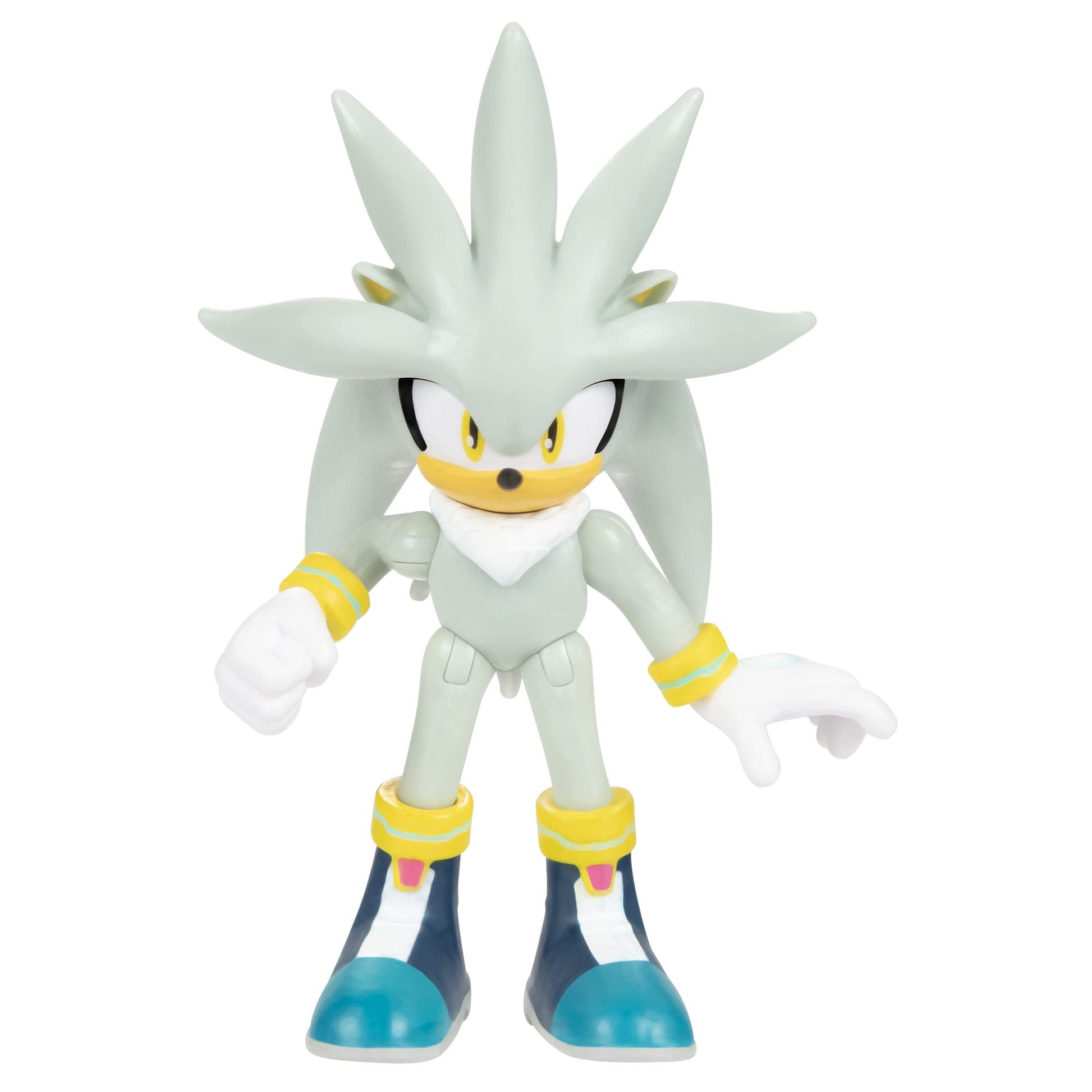 JAKKS Pacific Sonic The Hedgehog 2.5-Inch Action Figure Modern Silver Collectible Toy
