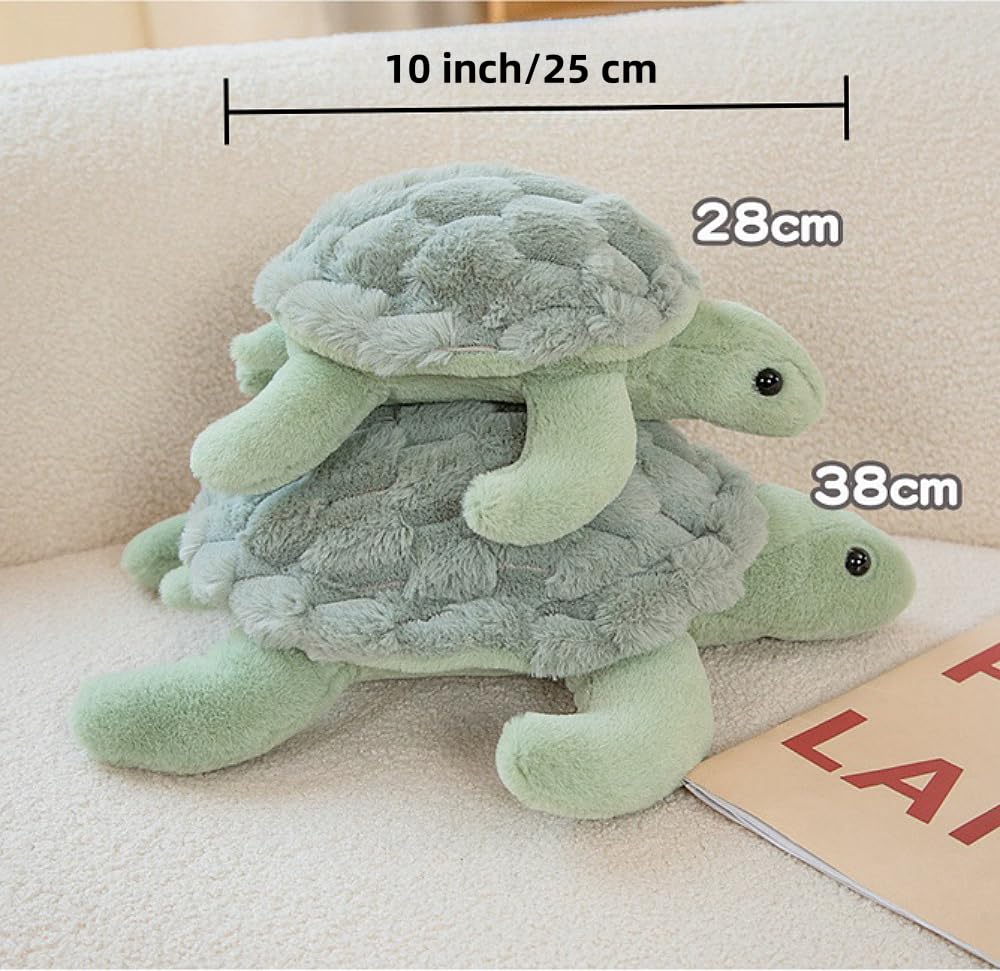 Xshelley10 inch Turtle Stuffed Animals Plush Toy,Soft Sea Turtle Plush Toy Tortoise Plushies Pillow for Kids Birthday Gifts