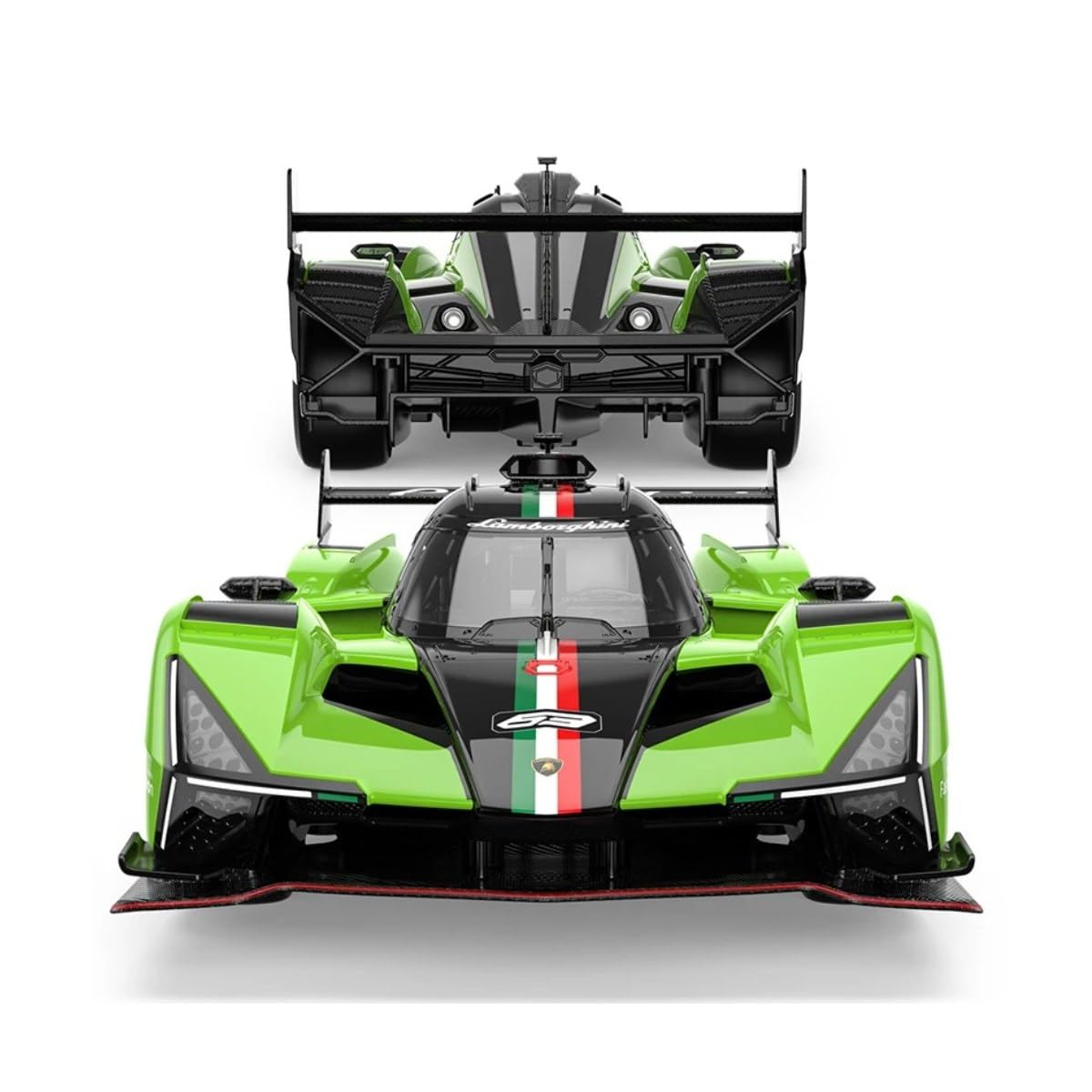 HTLNUZD 1/14 RC SC63 Hypercar 24H/LMH for Lamborghini SC63 2 Speed Adjust 1000mAh LED Lights Adult RC Racing Collected Vehicle