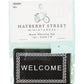 Dollhouse and Craft Miniatures - Miniature Black Welcome Doormat - Scale 1:12
