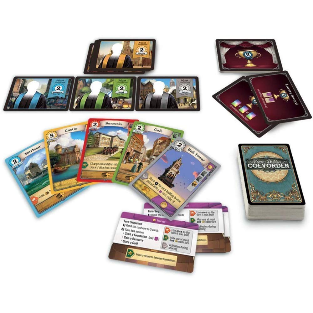 Town Builder Coevorden Base Game - First Fish Games - 1 to 4 players - 30 Minutes Play Time