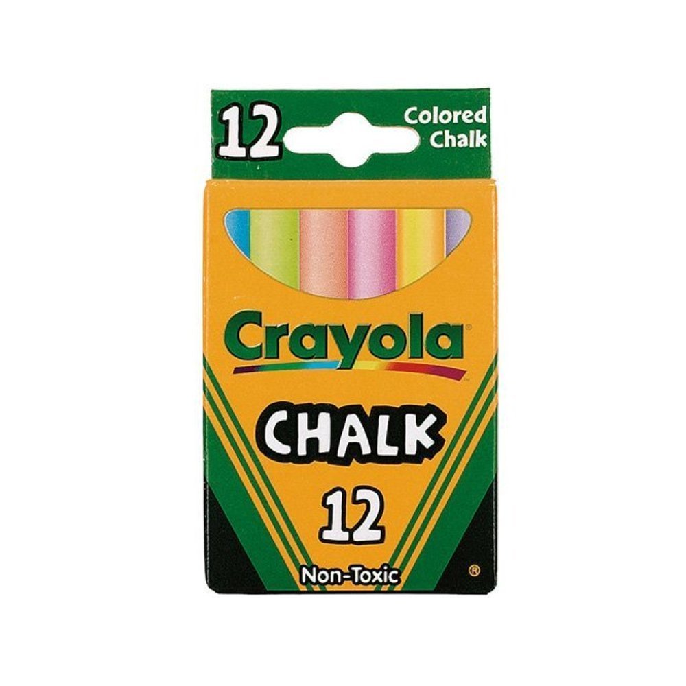 Crayola Chalk, Assorted Colors 12 ea (Pack of 1)