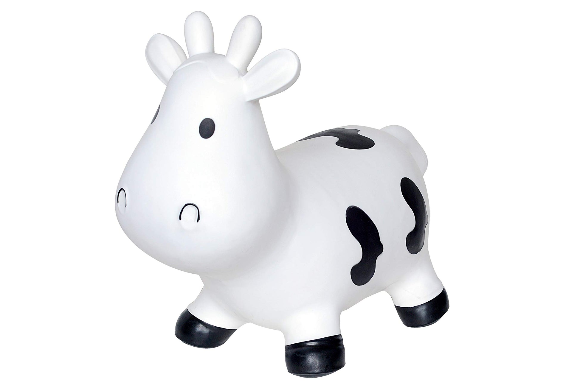 White Cow Bounce & Ride-on Inflatable Hopper Toddler Toy with Pump