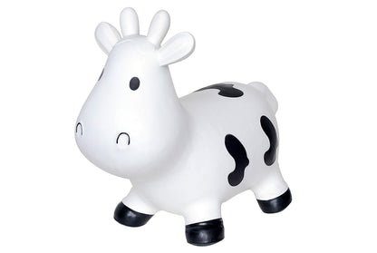 White Cow Bounce & Ride-on Inflatable Hopper Toddler Toy with Pump
