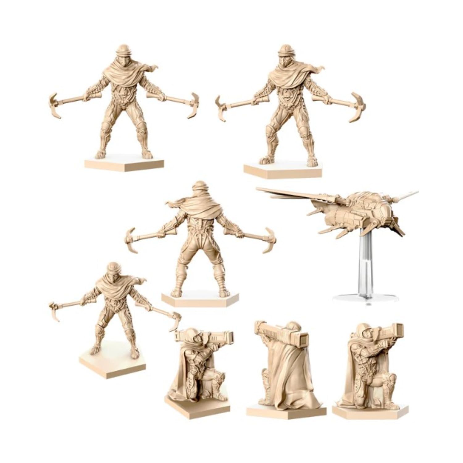 Dune: Desert War Board Game Expansion - Add New Troops and Terrain Actions! Tabletop Miniatures Strategy Game for Kids and Adults, Ages 14+, 2-4