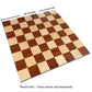Zelus Borderless Tournament Chess Board with Inlaid Mahogany Wood, Large 18 x 18 Inch, Board Only