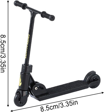 2Pcs Finger Scooter - 2-Wheeled Scooter - Foldable Finger BMX with Brake | Finger Board Accessories for Teen | Educational Finger Toys | Non-Slip Fun