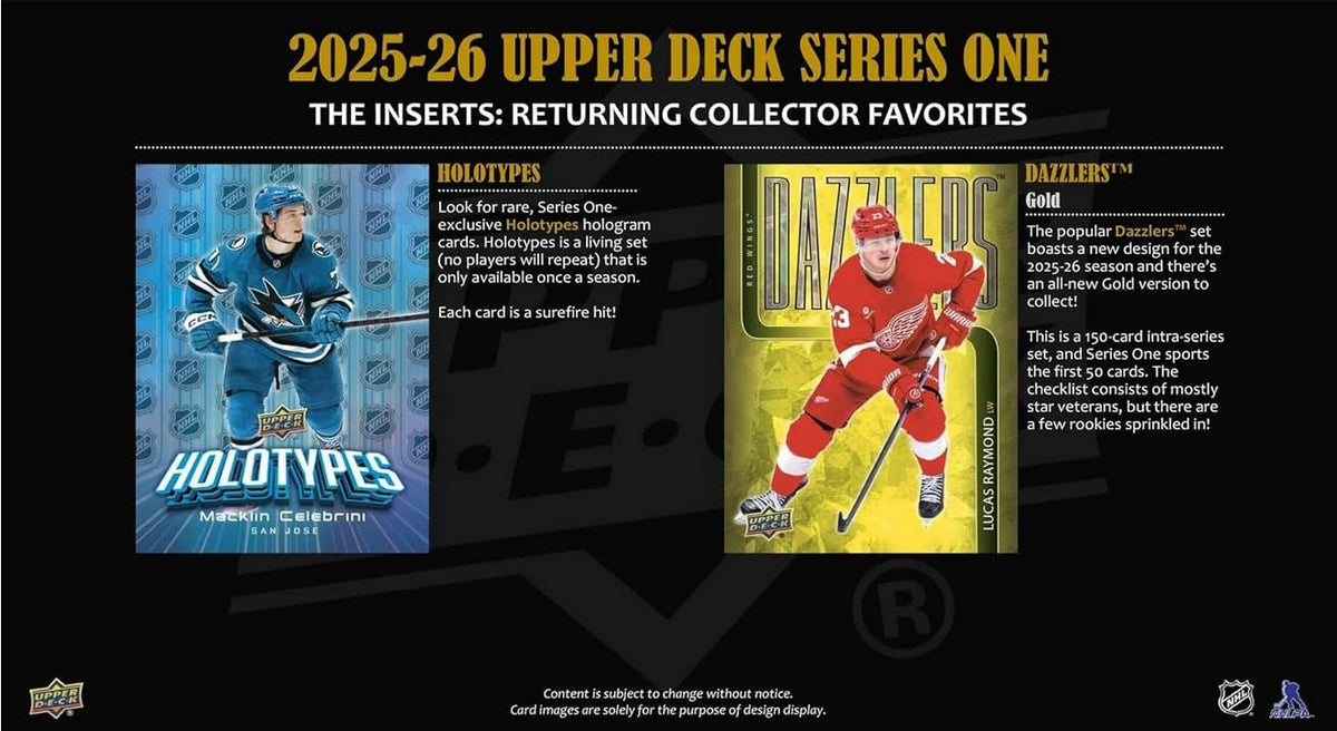 Upper Deck 2025-26 Series 1 Hockey Binder Starter Kit