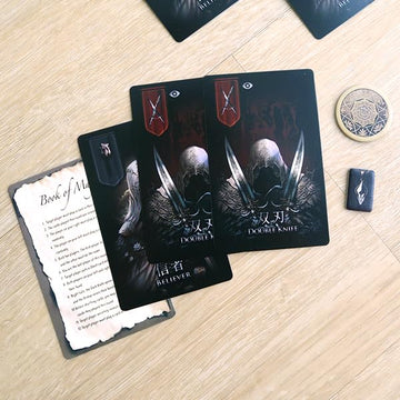 Moaideas Game Design Blades & Rose Exciting Werewolf-Style Party Game for Family and Friends | 5-10 Players | Social Deduction Board Game | Include