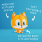 TeeTurtle Tails 5" Sonic The Hedgehog Cloudheads Plushie - Cute Weighted Soft Stuffed Officially Licensed Sega Stuffed Animal
