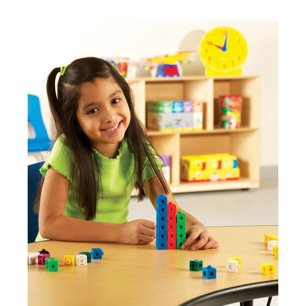 Learning Resources Snap Cubes Set of 1,000 - Math Manipulatives for Elementary School, Kindergarten Learning & Education Toys, Math Cubes, Counting