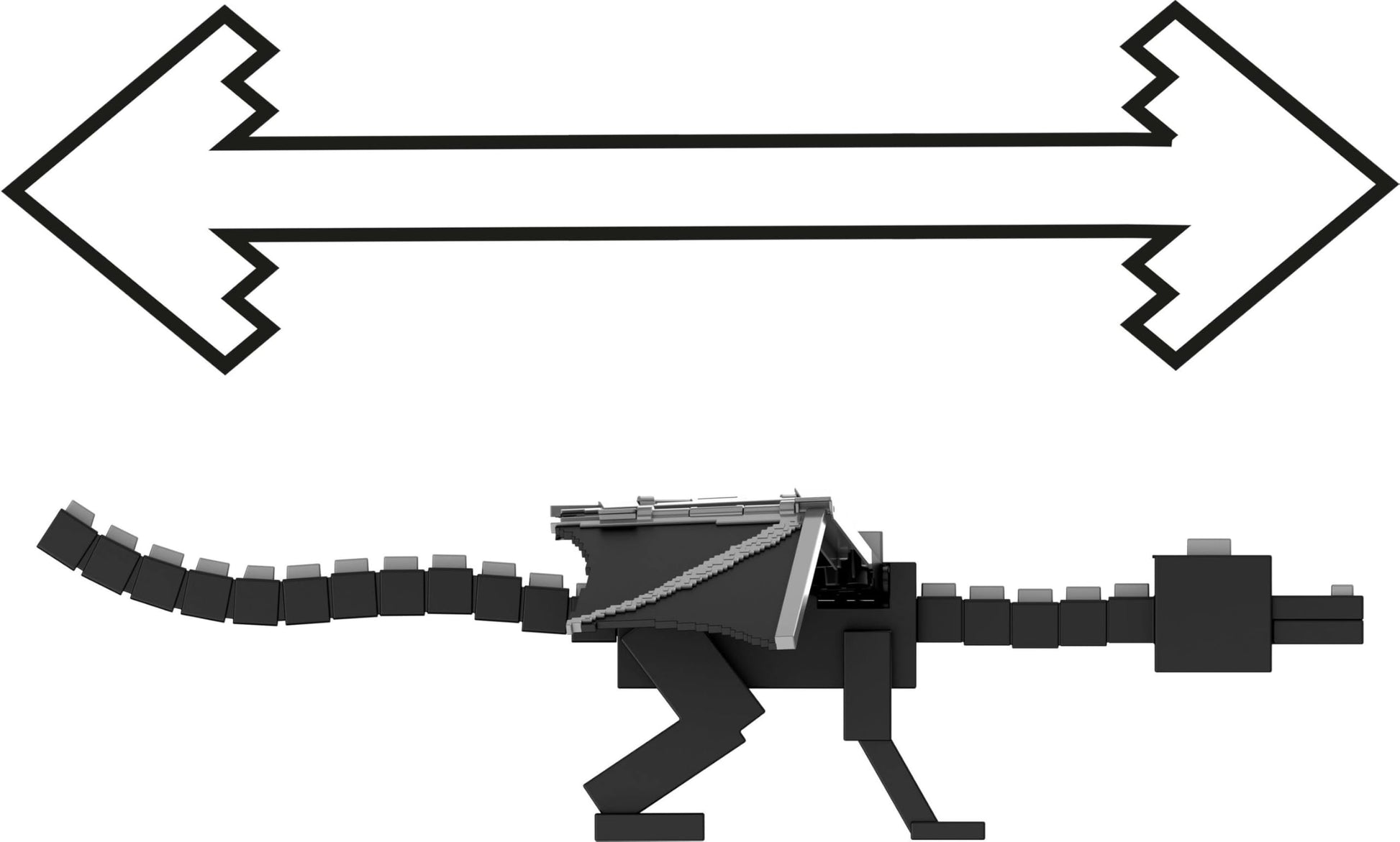 Mattel Minecraft Dragon’s Breath Ender Dragon Action Figure with 10 Discs, Giant Toy with 21.6-inch Length, 20-inch Wingspan with Moving Wings