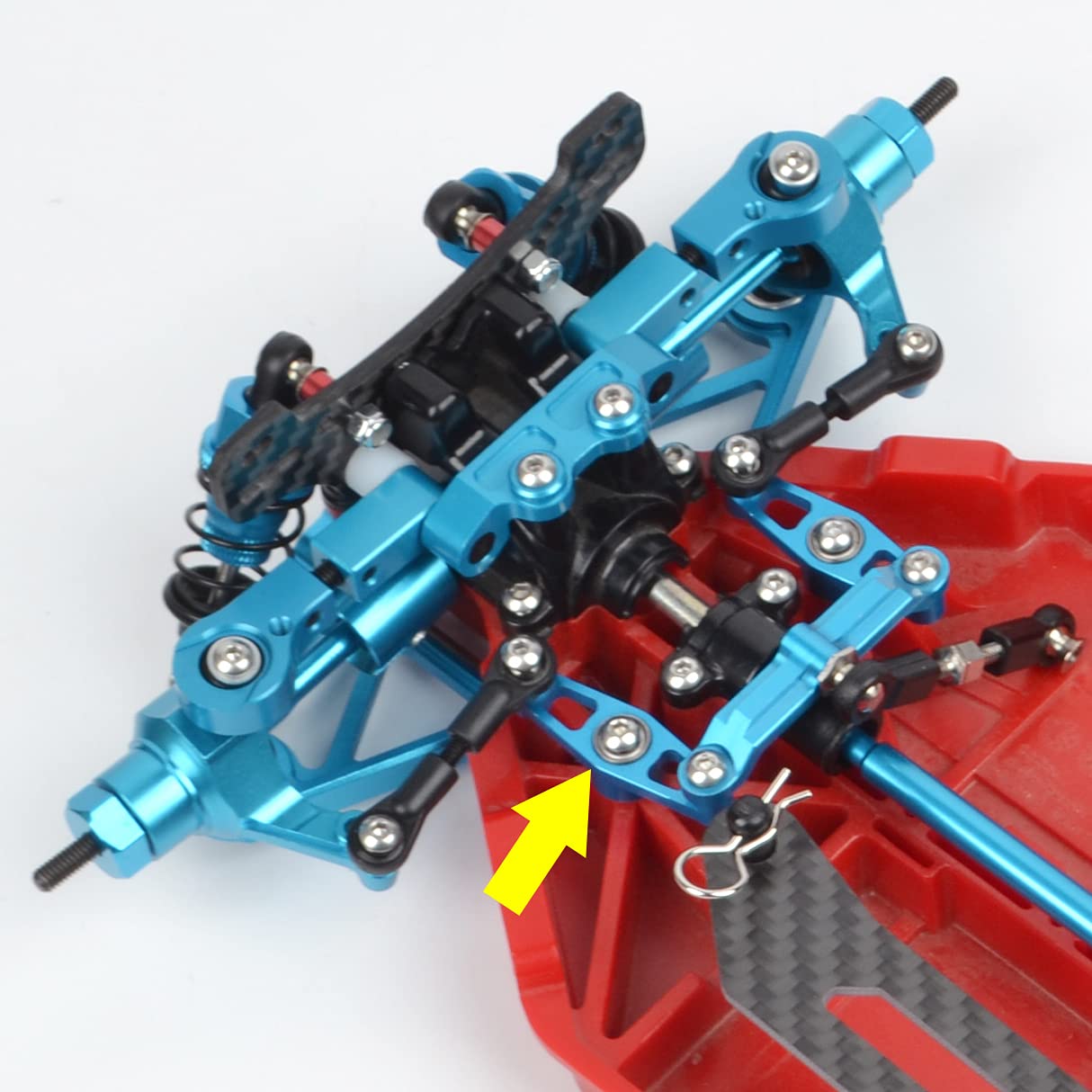 Aluminum Ball Bearing Crank Steering Set for Tamiya TT-02 TT-02D TT-02E