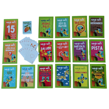 MANGO Math 15® - Math Flash Cards - Educational Math Games for Kids - Addition, Subtraction, Place Value Play & Learning Kit -2nd 3rd 4th Grades