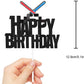 Laser Sword Happy Birthday Cake Topper - Space Themed Happy Birthday Cake Topper - Glowing Sword Birthday Party Decorations For Boys