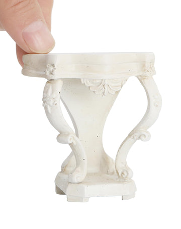 iLAND Dollhouse Furniture on 1/12 Scale Miniature Dollhouse Table Victorian Furniture for Doll House Living Room Fairy Garden Accessories Mini House