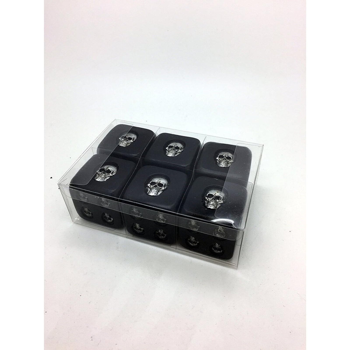 Pacific Giftware Decorative Black Skull Dice of Death 1.5 Inches Each Set of 6