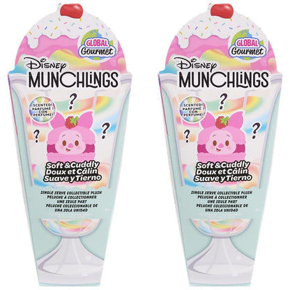 Disney Munchlings Single Serve Scented Collectible Plush 2-Pack, 4.5 inch Collectible Plush Toy for Teens, Girls, Boys, Kids, Ages 0 and Up, Kids Toys