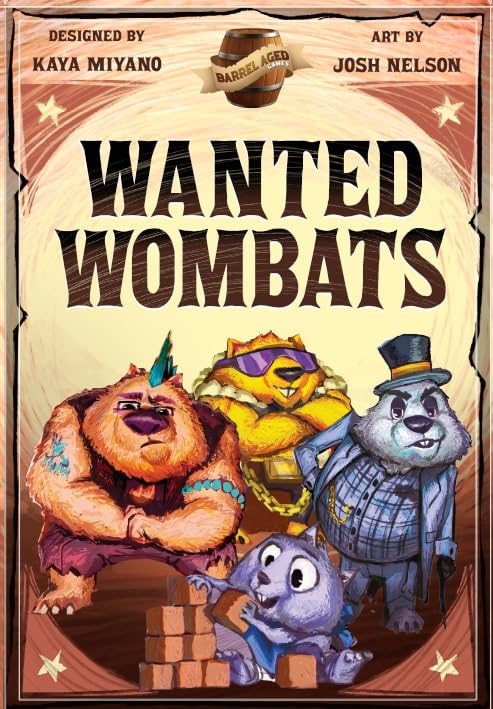 Wanted Wombats | Addictive Push Your Luck Strategy Card Game | Easy to Teach and Quick to Learn | Take with You Everywhere | Age 8+ | 2-6 Players