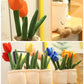 NatureMan Tulip Flower Plush Toy, 13.8" Tulip Flower Pot Stuffed Throw Plushie Pillow Doll, Soft Fluffy Plant Friend Hugging Cushion - Present