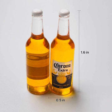 10Pcs Fake Beer Bottle,Mini Realistic Beers, Miniature Supplies,Bow Accessories, Cellphone Cabochons Decoden,Food Props, Fake Bake.