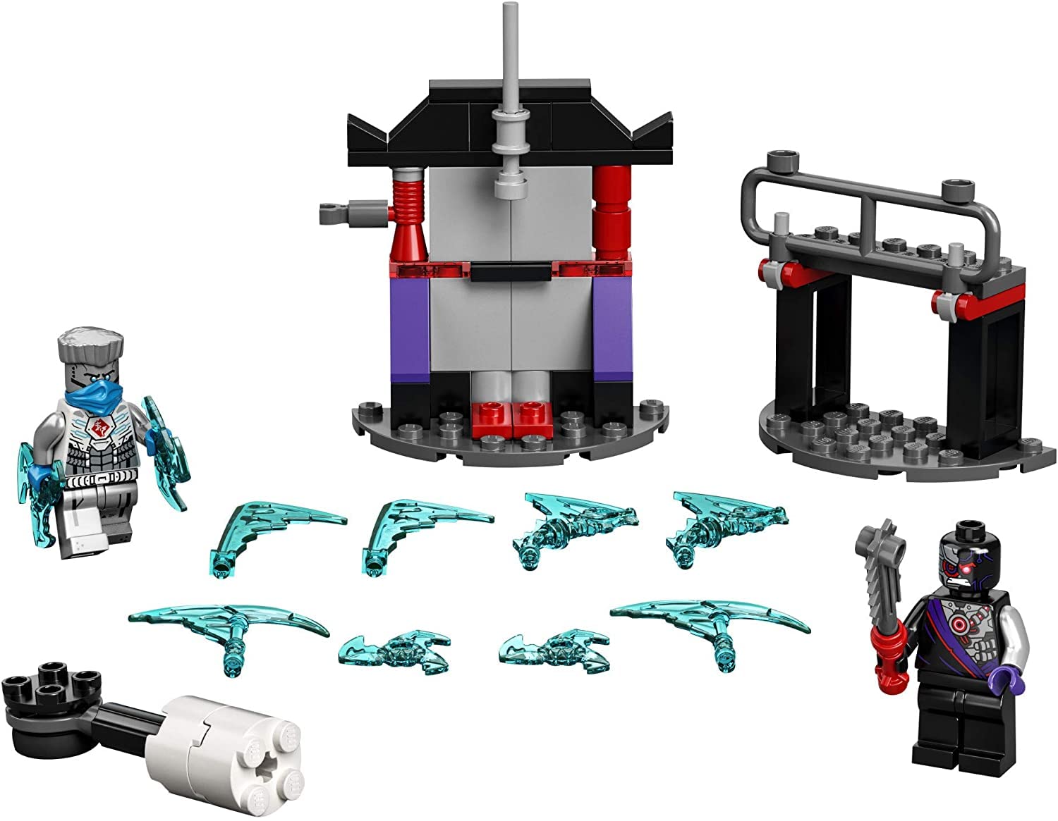 LEGO NINJAGO Epic Battle Set - Zane vs. Nindroid 71731 Building Kit; Ninja Toy Playset Featuring a Spinning Battle Toy, New 2021 (56 Pieces)
