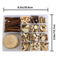 ChooseInOne Log Handmade DIY Wood Craft Kits for Kids Wooden Unfinished Toys Paint Art Garden Playset Bulk Sticks Loose Parts Materials 360g(Large)