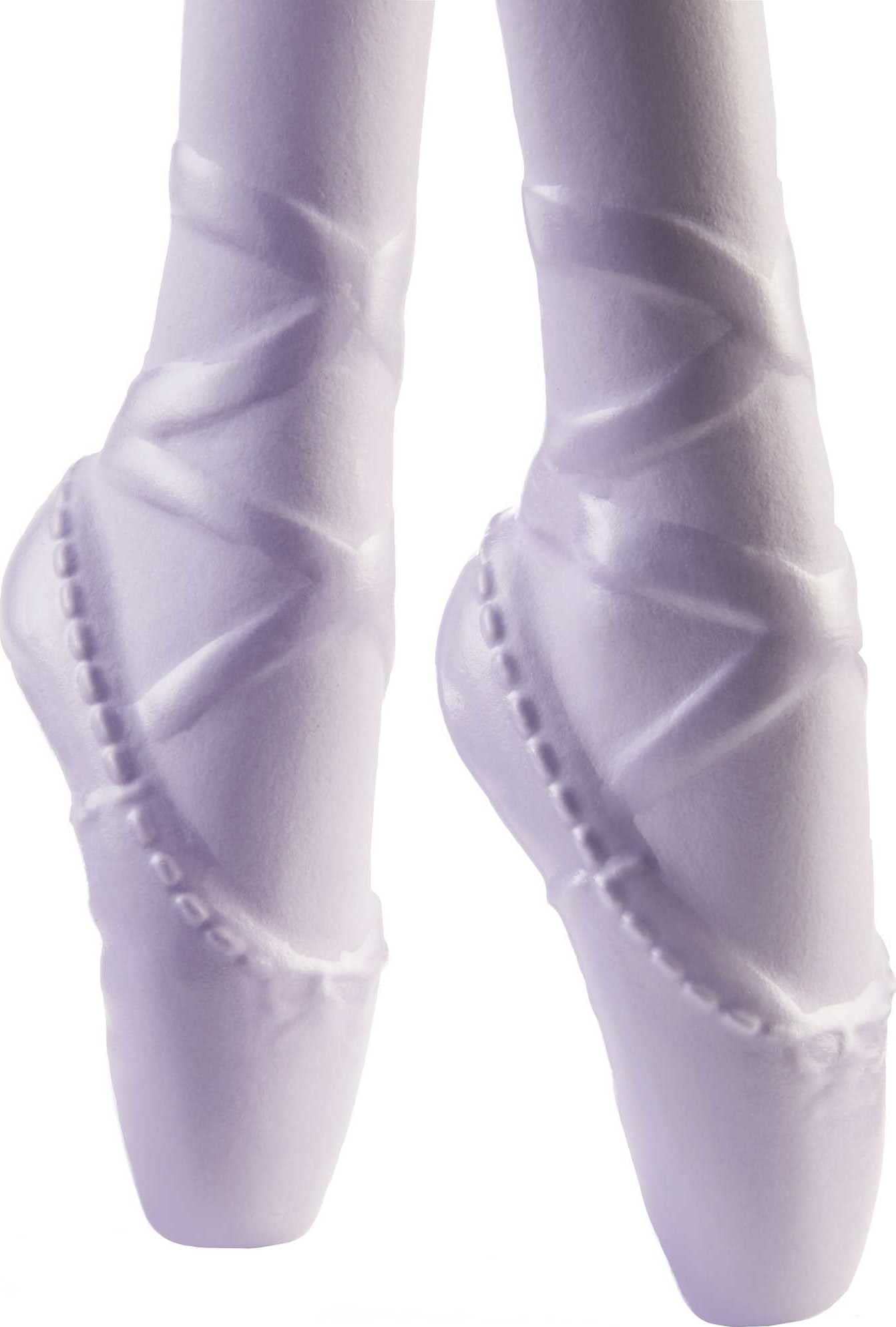 Barbie Ballerina Doll, Brunette Wearing Removable Purple Tutu, Sculpted Toe Shoes & Ballet Arms