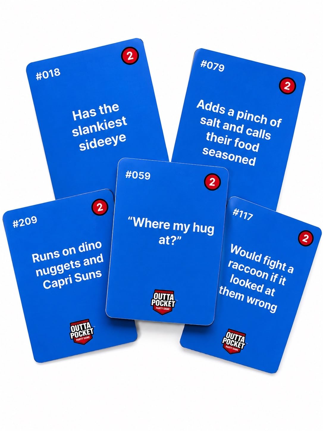 Outta Pocket Party Game - Hilarious Card Game for Friends | 250 Savage & Unhinged Prompts | Perfect for Game Nights, Pregames & Parties
