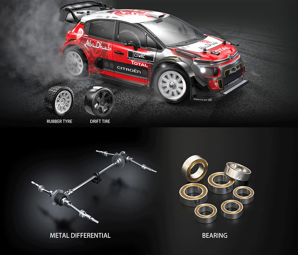 TesPower MJX 14303 Brushless RC Drift Truck,1/14 2.4G RTR Remote Control Car for Adult,4WD Off-Road Racing Car,42KM/H High Speed All-Road Electric