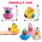 100 Assortment Rubber Duck Toy Duckies for Kids, Bath Birthday Gifts Baby Showers Classroom Incentives, Summer Beach and Pool Activity, 2" (100-Pack)