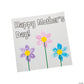 Fun Express Mothers Day Crafts for Kids Classroom - Thumbprint Flower Card Making Kit for Kids 6-8 & 8-12 | Spring Crafts Bulk Set Makes 12 DIY