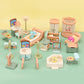 BananMelonBM 50 Pack Kids Little Dollhouse Furniture Set Toys House Big Dreams for Baby Children Girls Boys Age 3+,Miniature Accessories Educational