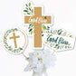 Big Dot of Happiness Elegant Cross - Religious Party Centerpiece Sticks - Table Toppers - Set of 15