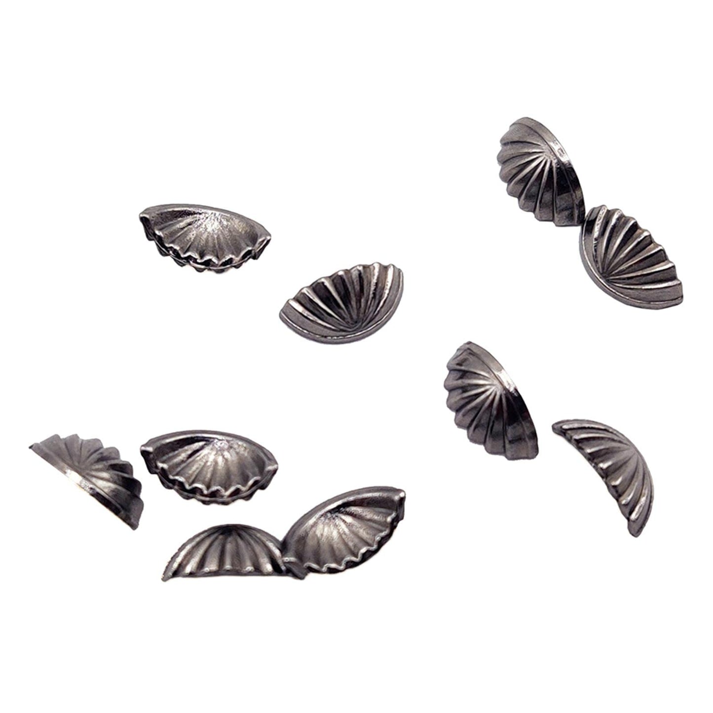Almencla 10-Piece Dollhouse Miniature Drawer Pulls, 1:12 Scale Metal Handles, Black