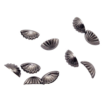 Almencla 10-Piece Dollhouse Miniature Drawer Pulls, 1:12 Scale Metal Handles, Black