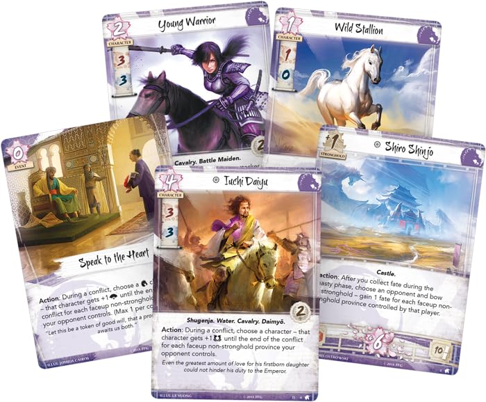 Legend of The Five Rings: The Card Game Warriors of The Wind Clan Pack - Tactical Strategy Game for Kids & Adults, Ages 14+, 2 Players, 45-90 Minute