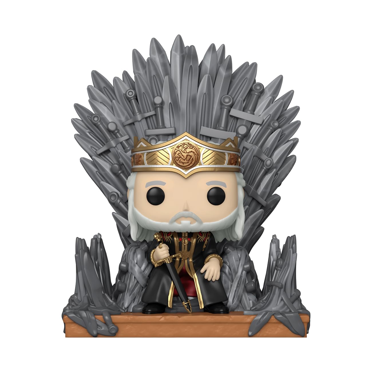 Funko POP! Deluxe: House of The Dragon - King Viserys Targaryen on Throne - Collectable Vinyl Figure - Gift Idea - Official Merchandise - for Kids &